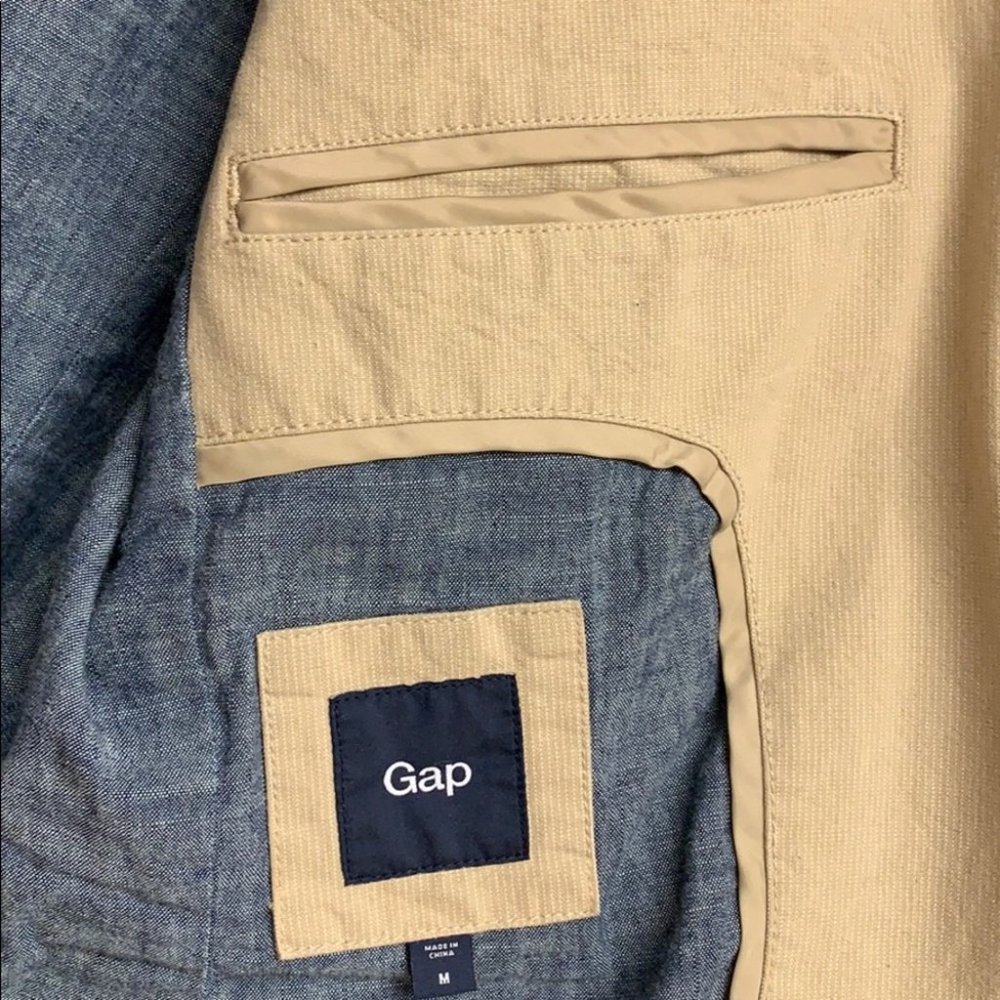 Tan Jacket Size Medium Gap - image 4
